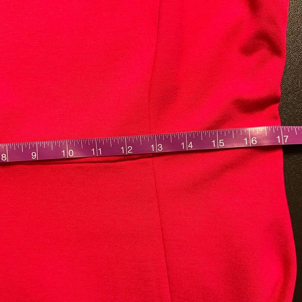 Christian Siriano x J. Jill Hot Pink A-Line Dress S Puff Sleeve Barbiecore NWT - Picture 9 of 10